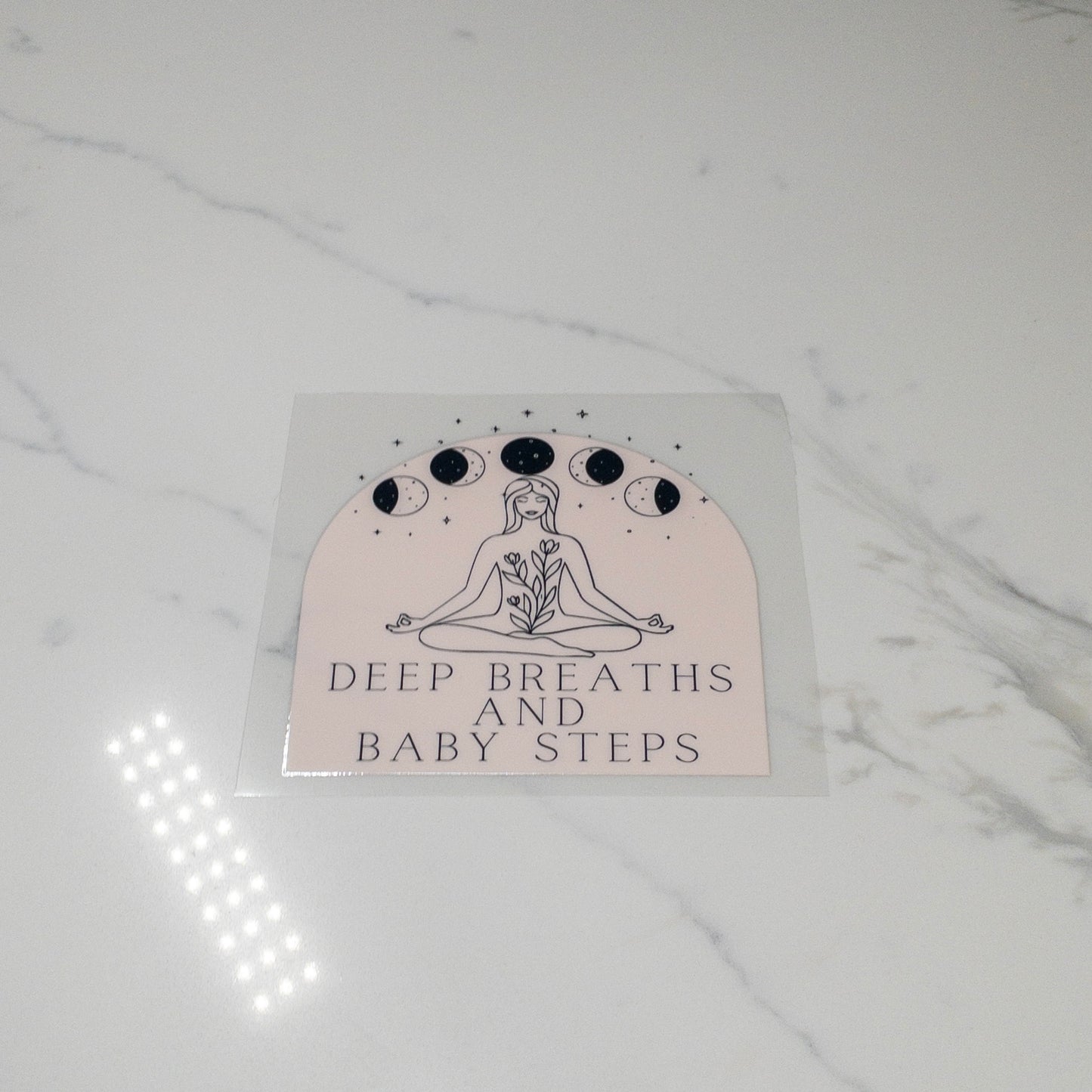 MENTAL HEALTH BABY STEPS MOTIVATION UVDTF Cup Decals