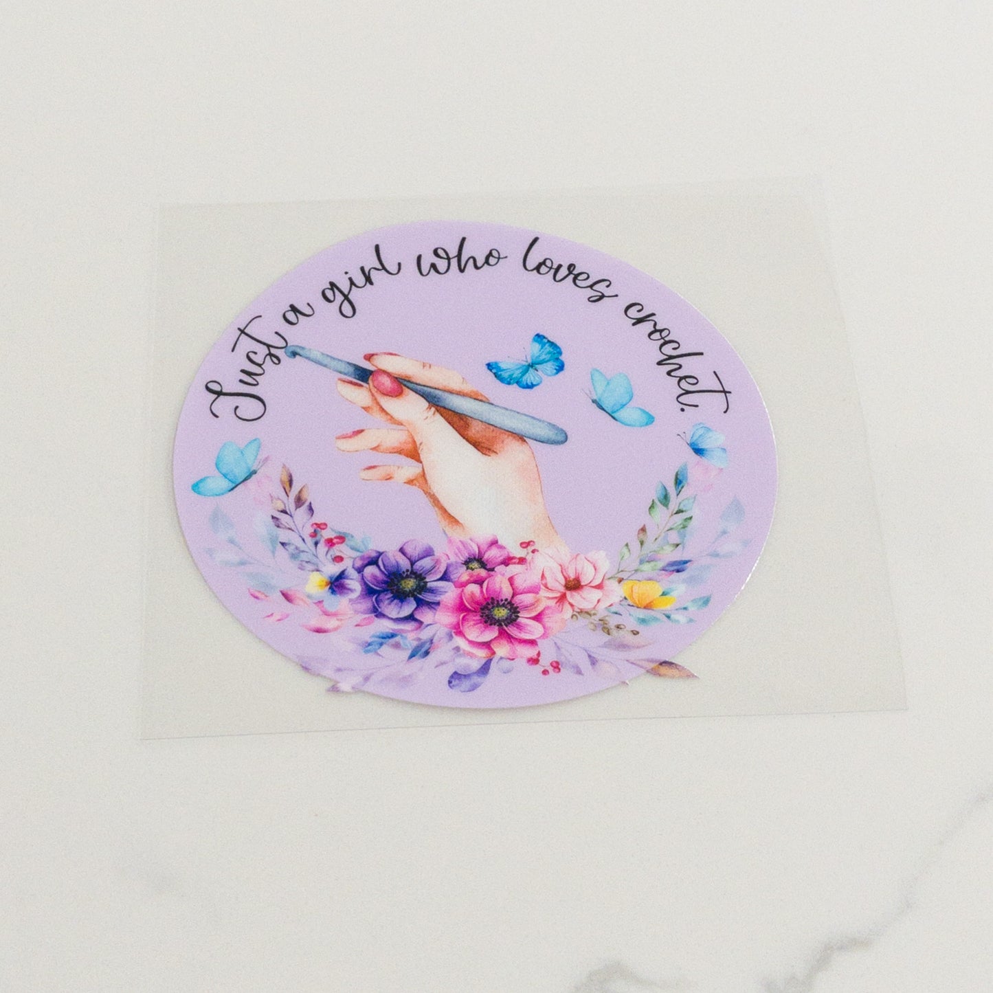 Crochet GIRLY HOBBY UVDTF DECAL