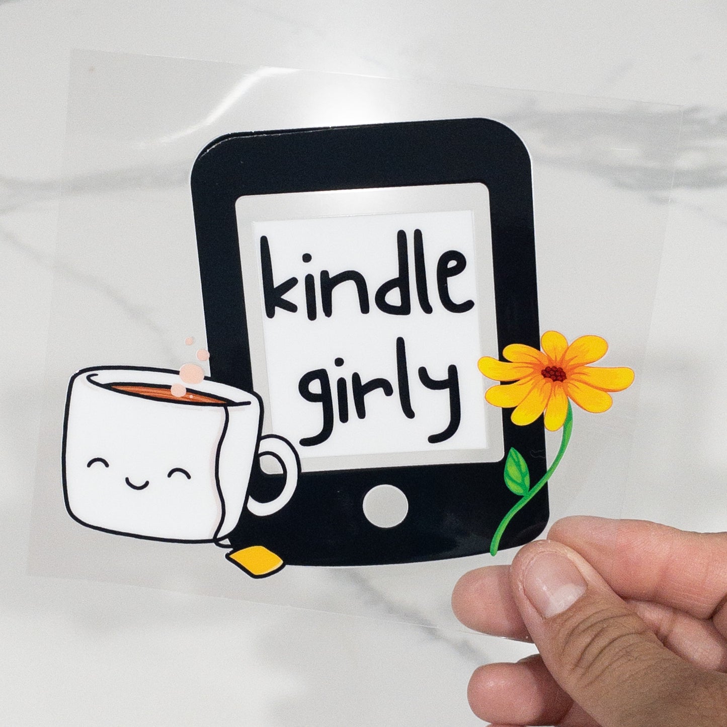 Kindle Girly UVDTF Wrap for 16oz Cups