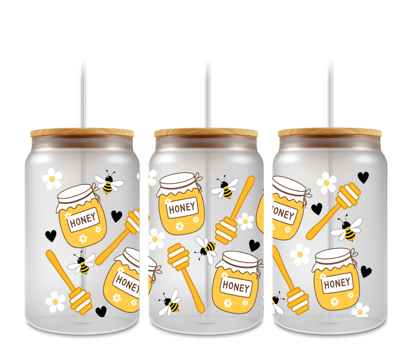 Honey Bee UVDTF cup wrap 16oz
