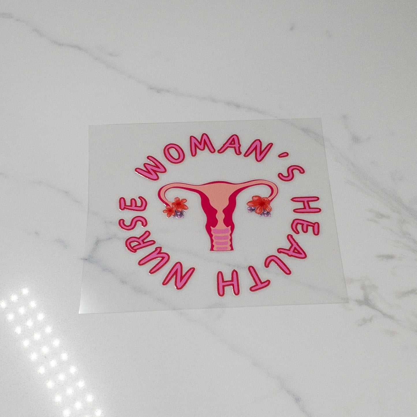 Nurse Womans Health Decal UVDTF for 16oz cups