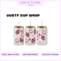 School Books Pencil UVDTF Wrap for 16oz Cups Double sided