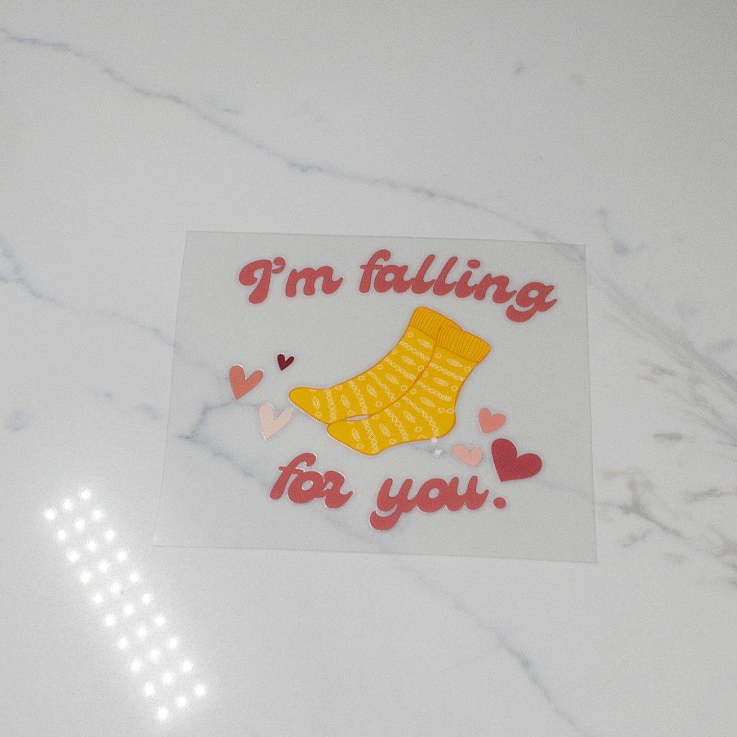 Medical Puns FALLING FOR YOU UVDTF Cup wraps Decals