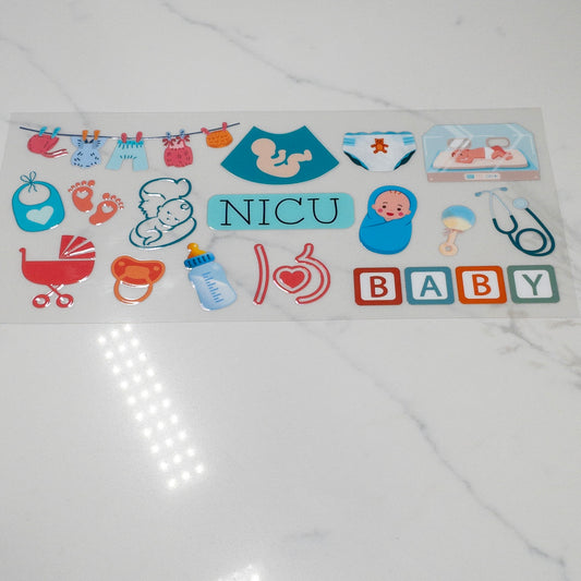 NICU uvdtf wraps for 16oz cups