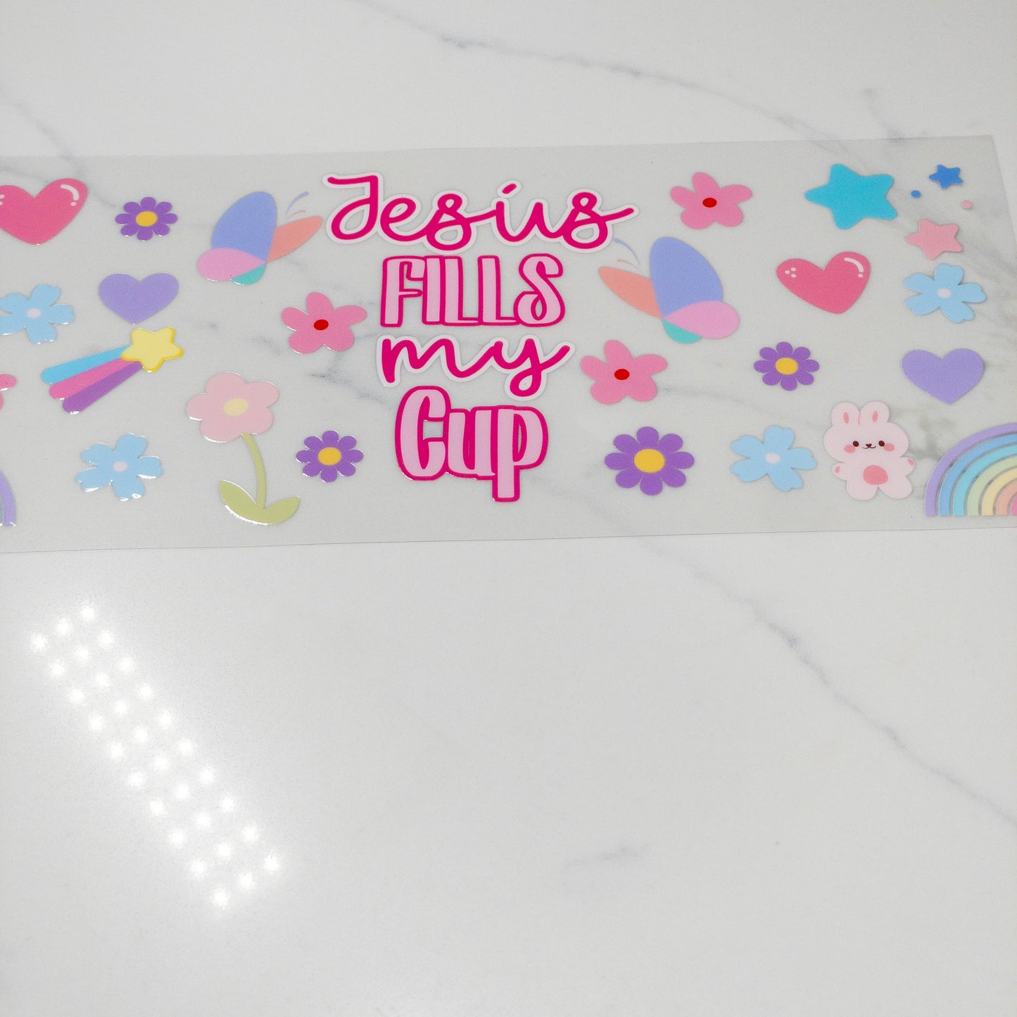 Christian JESUS FILLS MY CUP Religion Bible UVDTF CUP WRAPS