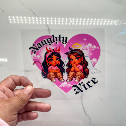 HISPANIC LATINA Spanish Chicana Mexicana Female UVDTF Cup Wraps Decals