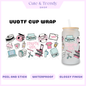 UVDTF crafty girl diy cup wrap, permanent, waterproof, easy to apply