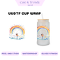 Autism Girl Rainbow TipToe Walk Decal UVDTF Cup Wrap