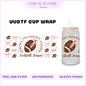 Touchdown Football Season Coquette UVDTF Wrap for 16oz Cups Double Sided