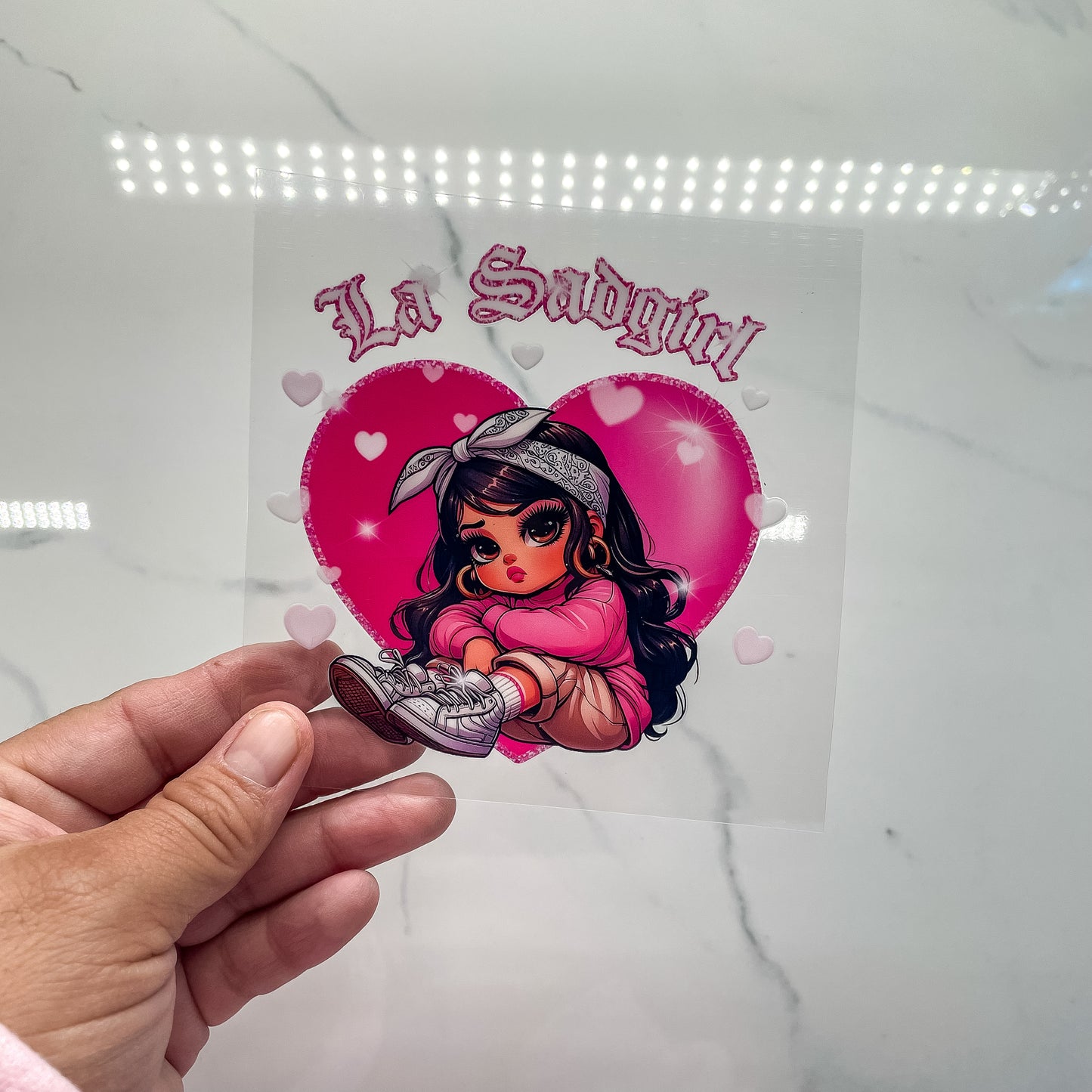 HISPANIC LATINA Spanish Chicana Mexicana Female UVDTF Cup Wraps Decals