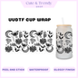 UVDTF black butterfly floral  medical wrap  to personalize cups, permanent, waterproof, easy to apply