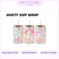Colored Balloon dogs Hearts UVDTF Wrap for 16oz Cups Double sided