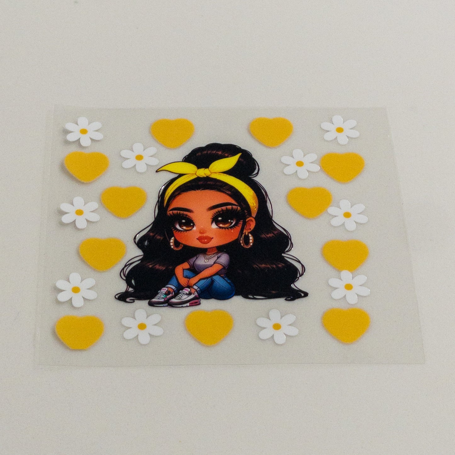 HISPANIC LATINA Spanish Chicana Mexicana Female UVDTF Cup Wraps Decals