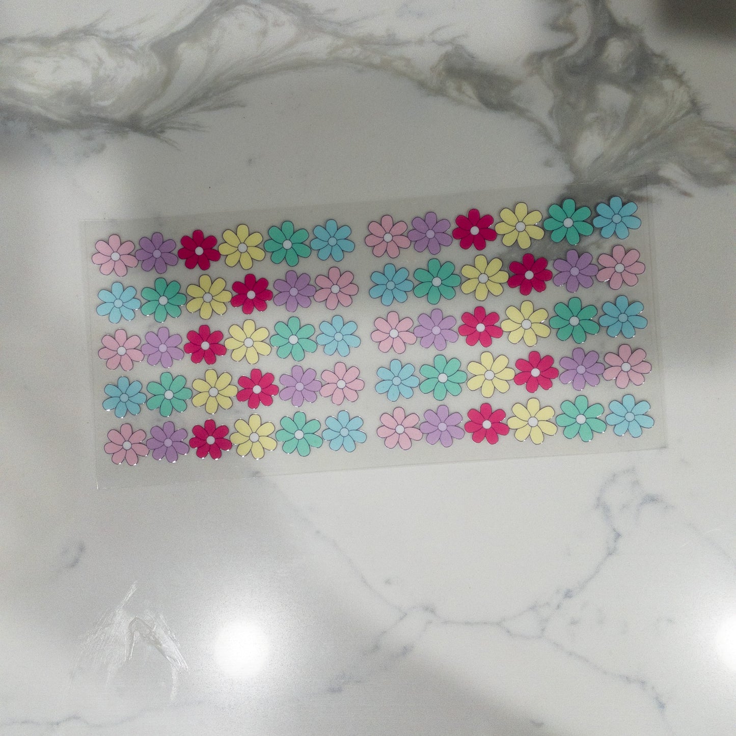 FLORAL Pastel Daisies for Cups UV DTF Wraps