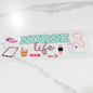 Nurse Life Cute doodles UVDTF wraps for 16oz cups