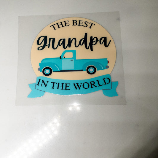 Grandpa English UVDTF Cup Decal