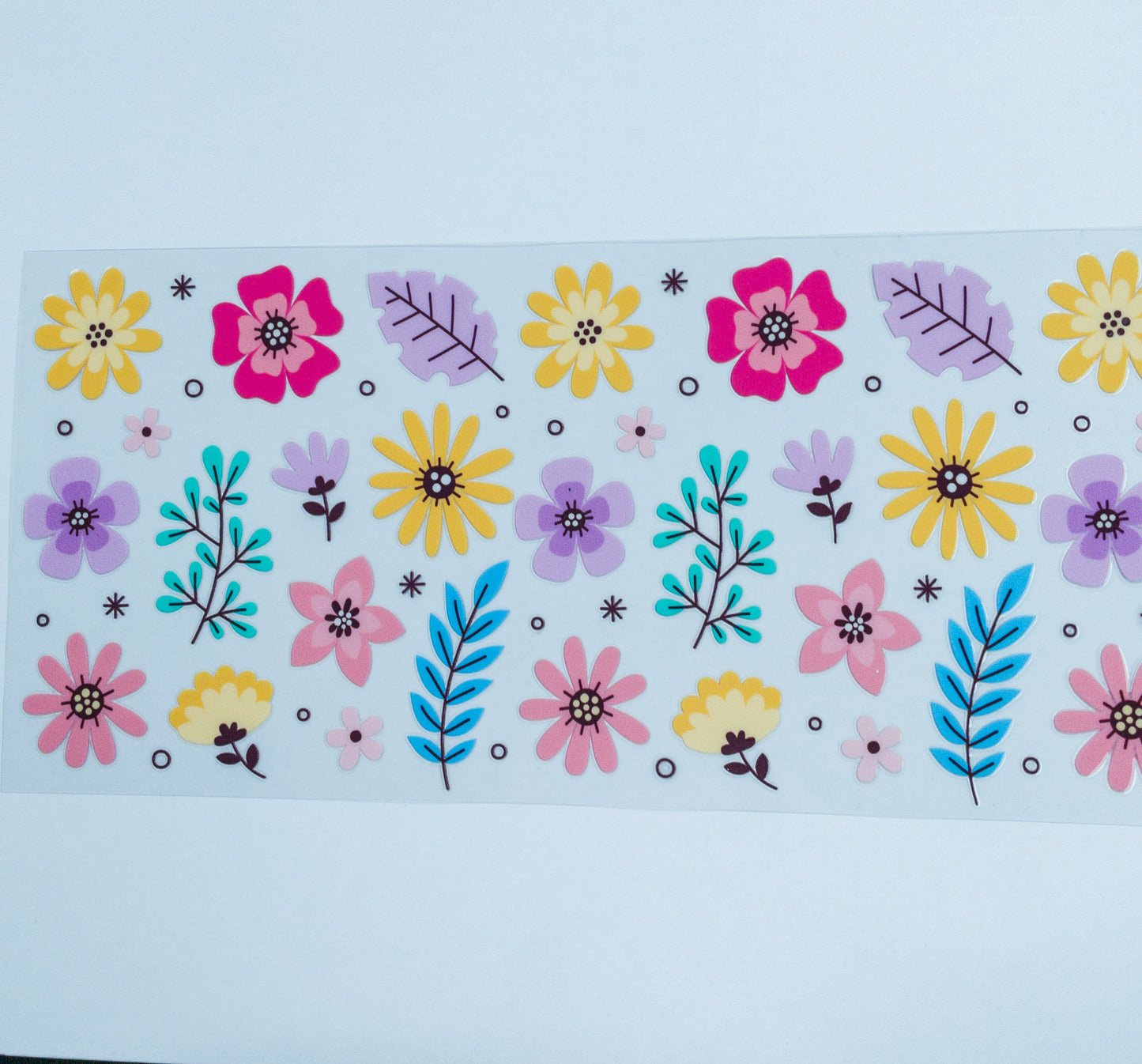 Spring Floral UVDTF Cup Wraps Double Sided