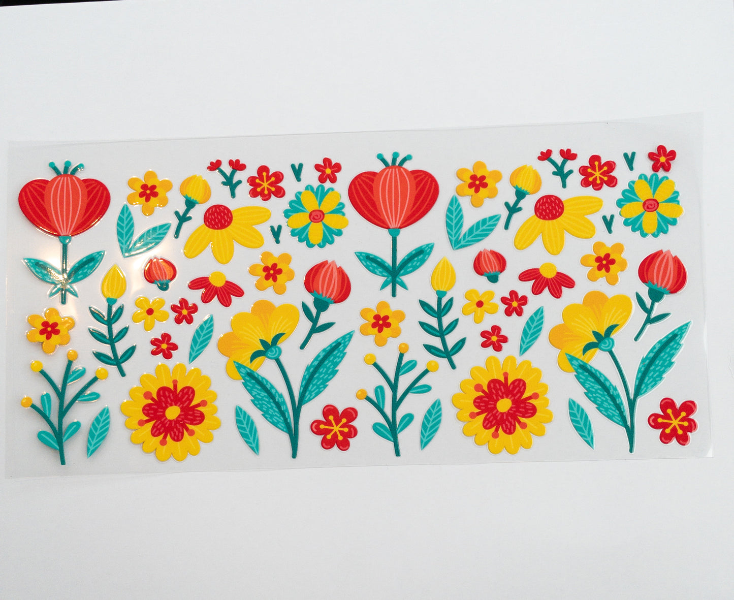 Spring Floral UVDTF Cup Wraps Double Sided