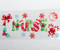 Nurse Christmas Holiday UVDTF Cup Wrap