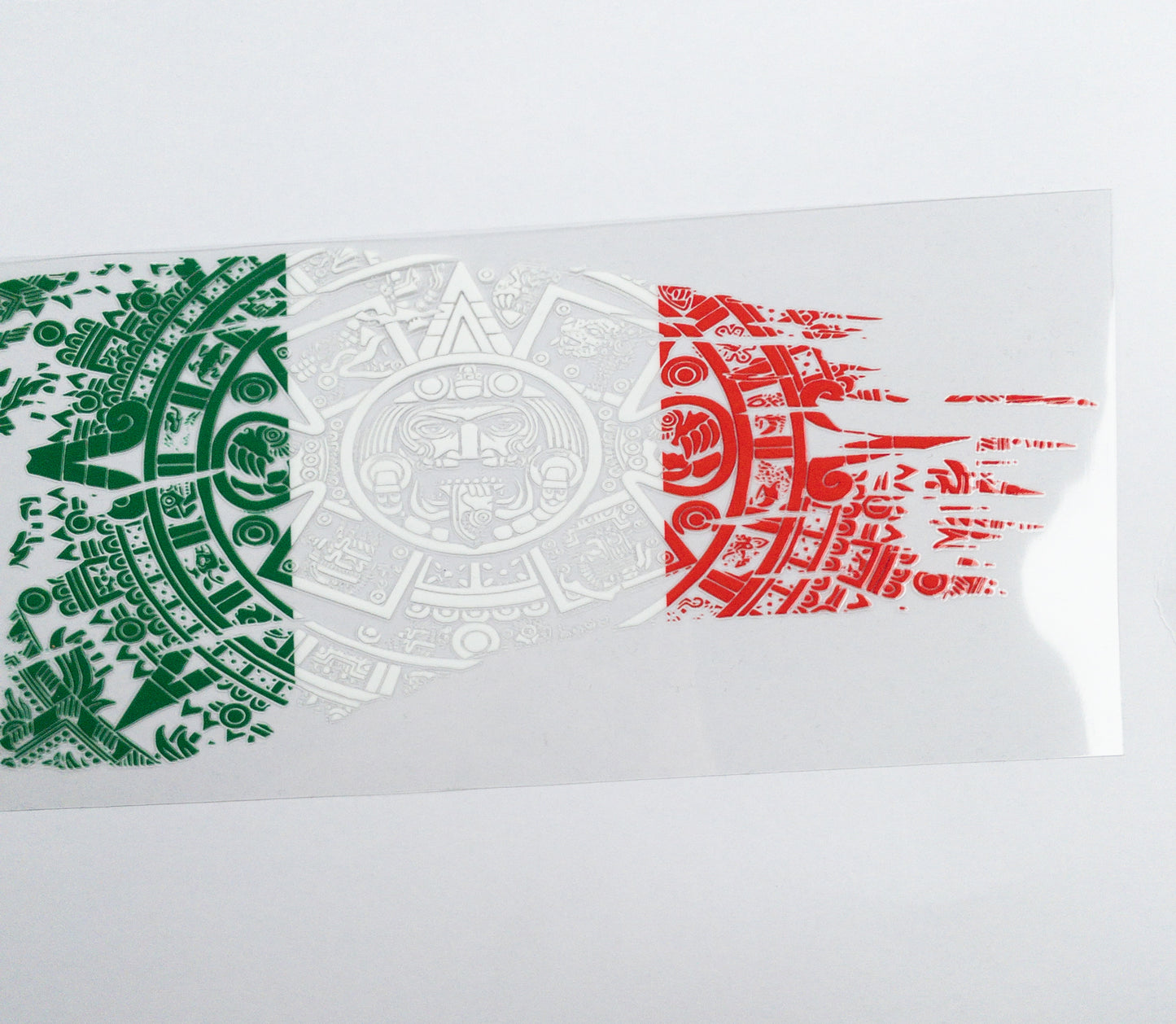 Mexico Flag Hispanic UVDTF  Cup Wrap Double Sided