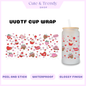 UVDTF chocolate strawberry wrap  to personalize cups, permanent, waterproof, easy to apply