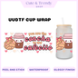 UVDTF Concha Pan dulce coffee cafecito, cup wrap, DIY, sticker, permanent