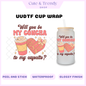 UVDTF Concha Pan dulce coffee, cup decal, DIY, sticker, permanent