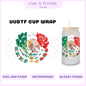 UVDTF México rose DIY, stickers, permanent, Decal