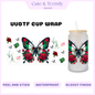 UVDTF Mexico Butterfly DIY Wrap to personalized cups, permanent, waterproof, easy to apply