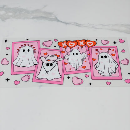 UVDTF ghost valentine xo cup wrap, permanent, waterproof, easy to apply