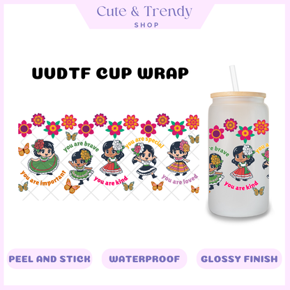 UVDTF Reminders Positive quotes, inspirational DIY Wrap to personalized cups, permanent, waterproof, easy to apply