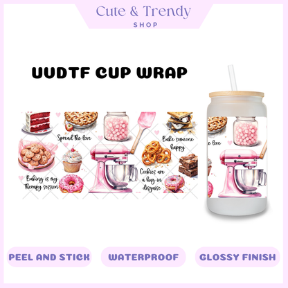 UVDTF baker wrap, permanent, waterproof, easy to apply