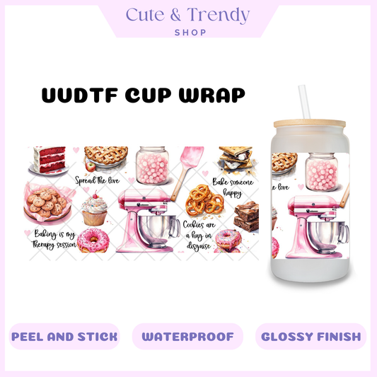 UVDTF baker wrap, permanent, waterproof, easy to apply