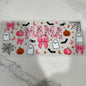 Pink Mama Halloween Coquette Pumpkins UVDTF Wrap Double Sided